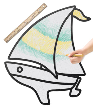 Sail Boat | Color n’ Erase | Play & Décor