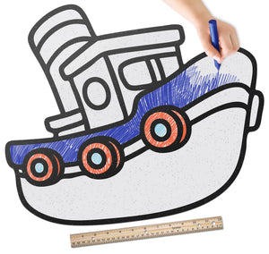 Tug Boat | Color n’ Erase | Play & Décor