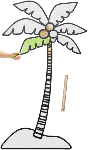 Tall Palm Tree | Color n’ Erase | Play & Décor