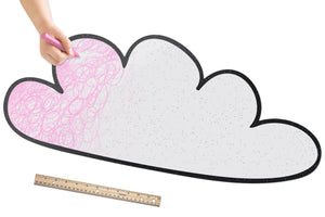 Wispy Cloud BWall | Color n’ Erase | Play & Décor
