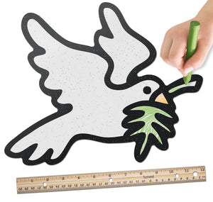 Peace Dove Bird | Color n’ Erase | Play & Décor