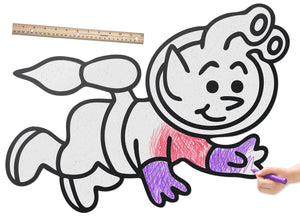 Jetpack Alien | Color n’ Erase | Play & Décor