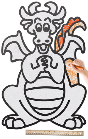 Sitting Dragon | Color n’ Erase | Play & Décor