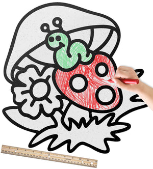 Forest Mushrooms | Color n’ Erase | Play & Décor