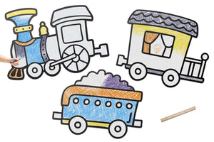 Train Station Set | Wall Art for Creative Kids