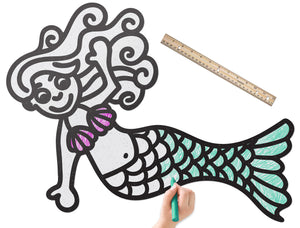 Swimming Mermaid | Color n’ Erase | Play & Décor