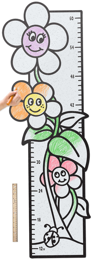 Flower Growth Chart | Color n’ Erase | Play & Décor