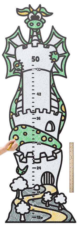 Dragon Growth Chart | Color n’ Erase | Play & Décor