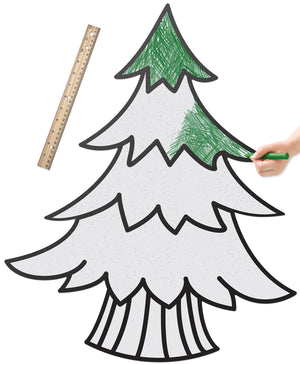 Wide Evergreen Tree | Wall Art for Creative Kids