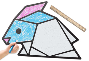 Polygon Rabbit | Color n’ Erase | Play & Décor