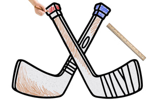 Hockey Sticks | Color n’ Erase | Play & Décor