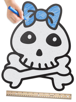 Butterfly Bow Skull | Color n’ Erase | Play & Décor