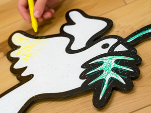 Peace Dove Bird | Color n’ Erase | Play & Décor