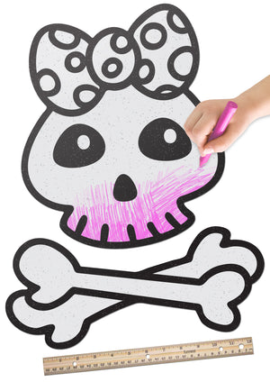 Polkadot Bow Skull 2 Piece | Color n’ Erase | Play & Décor
