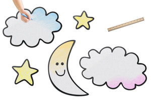 Night Sky Moon & Stars Set | Color n’ Erase | Play & Décor