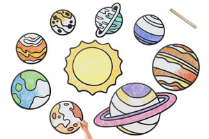 Solar System Outer Space Set | Color n’ Erase | Play & Décor