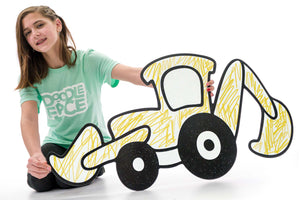 Backhoe Digger | Color n’ Erase | Play & Décor