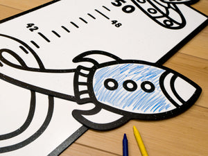 Outer Space Growth Chart | Color n’ Erase | Play & Décor
