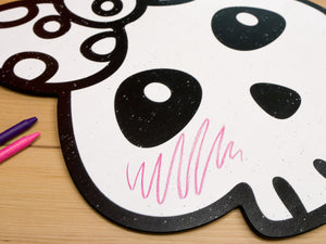 Polkadot Bow Skull 2 Piece | Color n’ Erase | Play & Décor