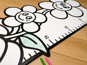 Flower Growth Chart | Color n’ Erase | Play & Décor