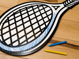 Tennis Racket | Color n’ Erase | Play & Décor