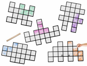 Pixel Invaders Set | Color n’ Erase | Play & Décor