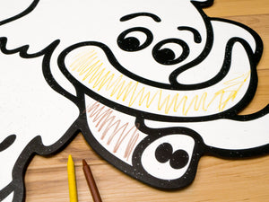 Woolly Mammoth Dinosaur | Color n’ Erase | Play & Décor