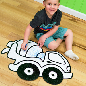 Cement Mixer Truck | Color n’ Erase | Play & Décor