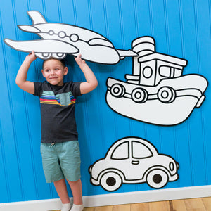 On the Move Transportation Set | Color n’ Erase | Play & Décor