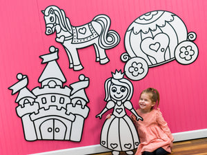 Princess Castle Fairytale Set | Wall Art for Creative Kids