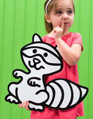 Raccoon | Color n’ Erase | Play & Décor
