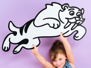 Sabertooth Dinosaur | Color n’ Erase | Play & Décor