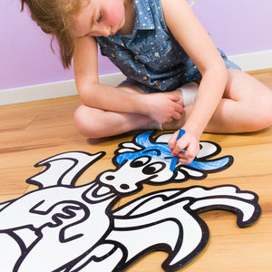 Sitting Dragon | Color n’ Erase | Play & Décor