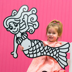 Swimming Mermaid | Color n’ Erase | Play & Décor