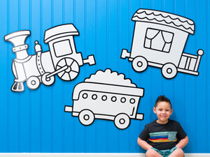 Train Station Set | Wall Art for Creative Kids