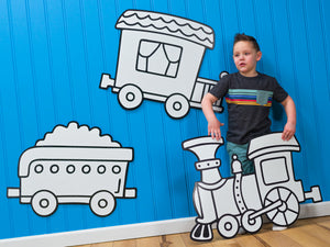 Train Station Set | Wall Art for Creative Kids