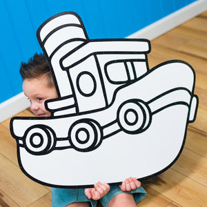 Tug Boat | Color n’ Erase | Play & Décor