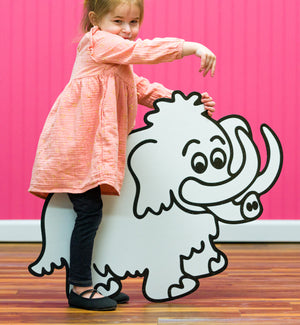 Woolly Mammoth Dinosaur | Color n’ Erase | Play & Décor