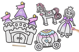 Princess Castle Fairytale Set | Wall Art for Creative Kids