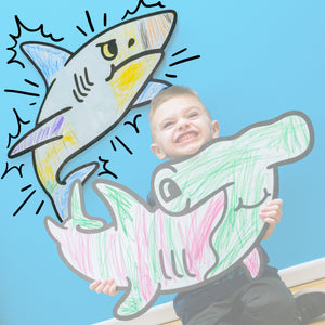 Great White Shark | Color n’ Erase | Play & Décor